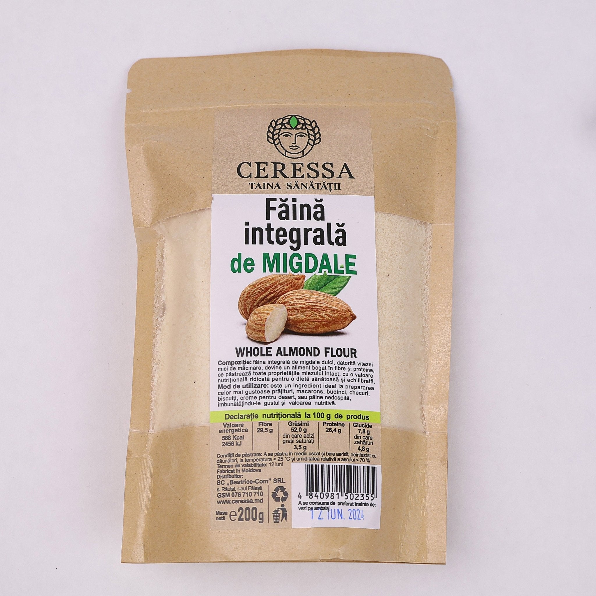 Faina integrala de migdale 0.5kg "Ceressa" - superdulce.md